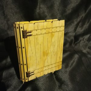 Boîte grimoire en bois, coffret en forme de livre magique gravé au laser, fabrication artisanale à Neuilly-sur-Marne